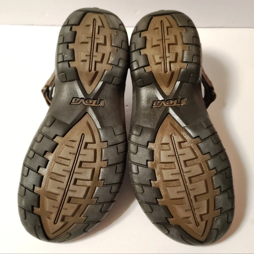 Teva Men's Tanza Brown Trail Outdoor Adjustable Hiking Sandals Size 11